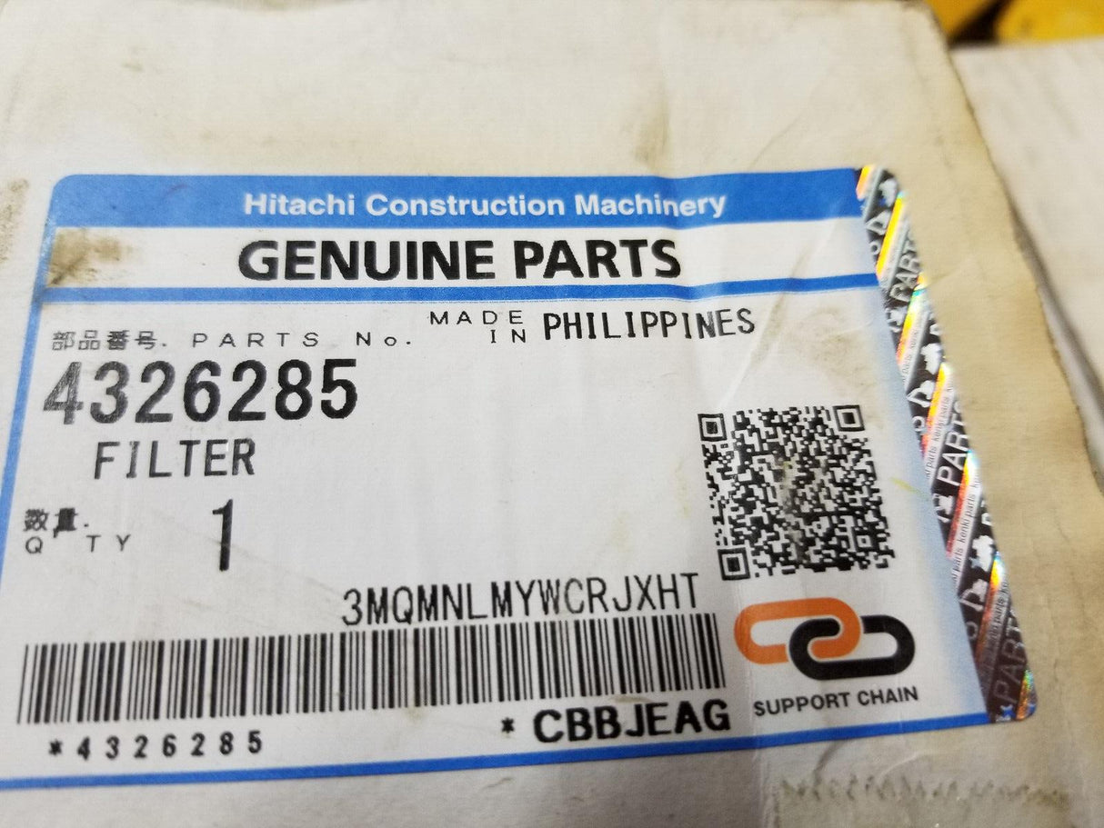 OEM HITACHI 4326285 CAP HYDRAULIC OIL TANK , BREATHER AIR ASSY