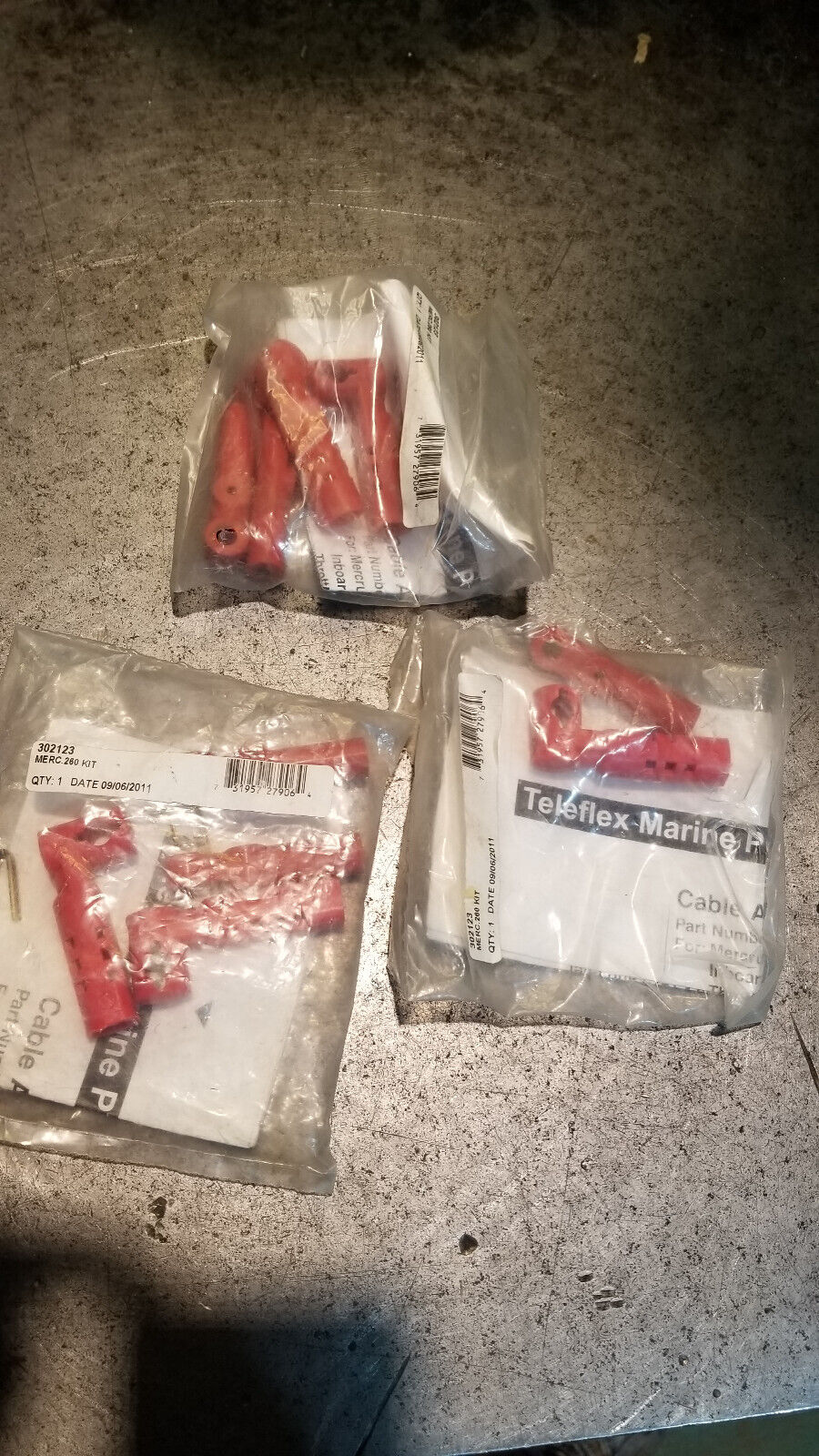 LOT OF 3 Teleflex Connection Kit Mercury 260 302123