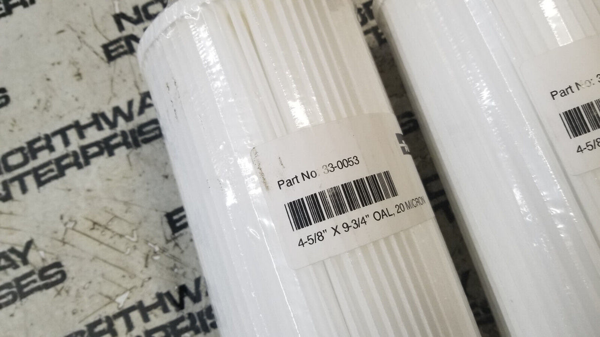 LOT OF 2PC Parker Sediment Filter, 20 micron, 18 Sq Ft, 510?, PN: 33-0053