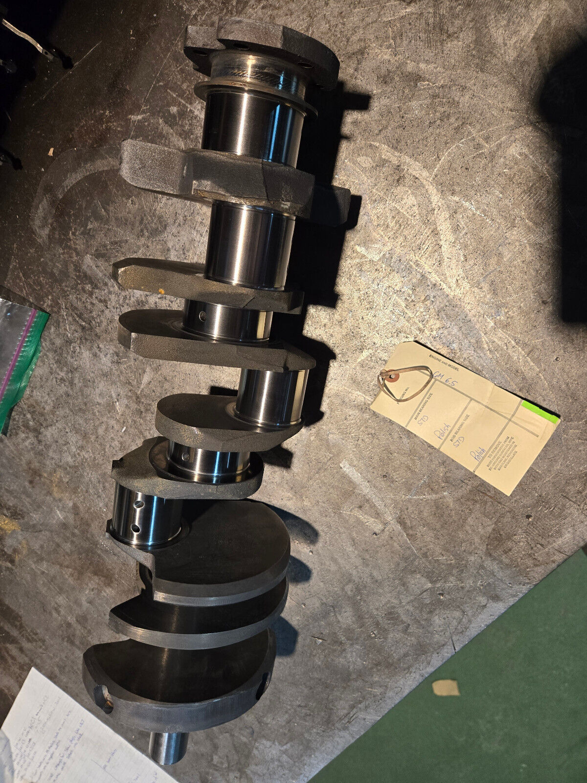 REMAN 6.5L CHEV DIESEL CRANKSHAFT 14024236 POLISHED SONOFLUXED