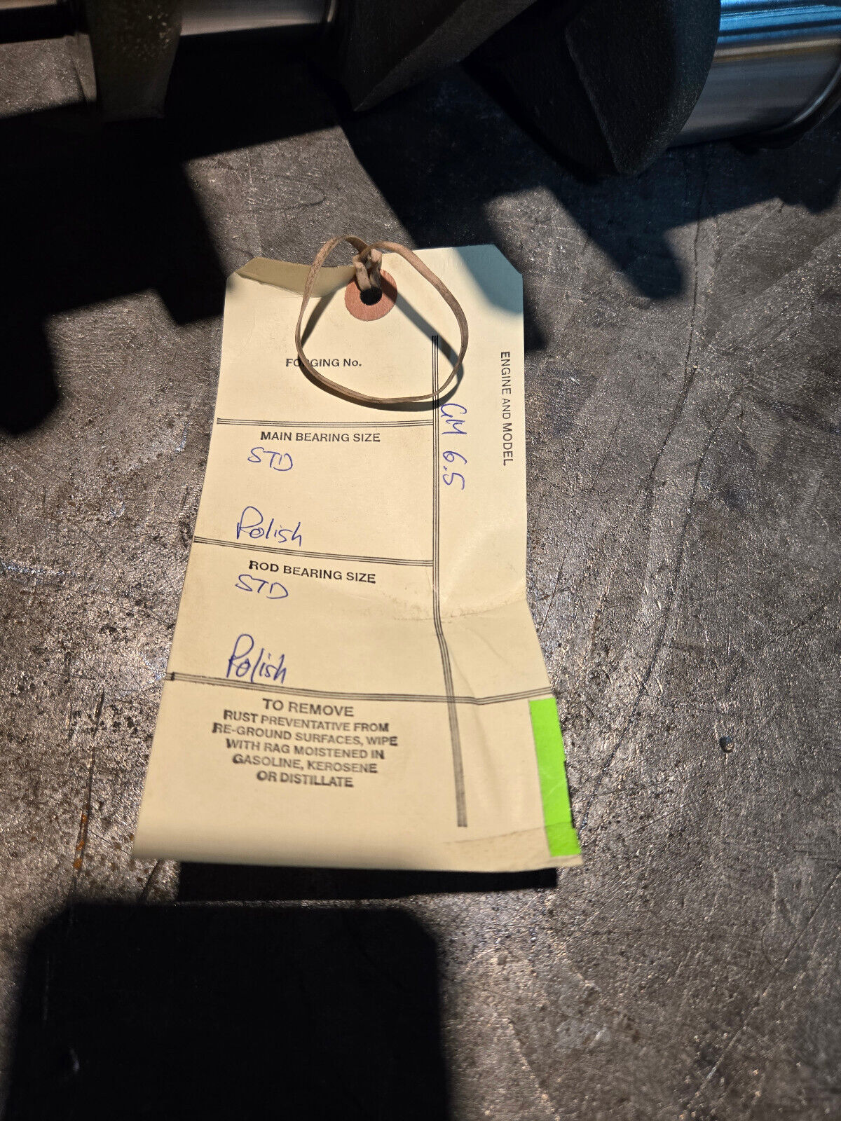 REMAN 6.5L CHEV DIESEL CRANKSHAFT 14024236 POLISHED SONOFLUXED