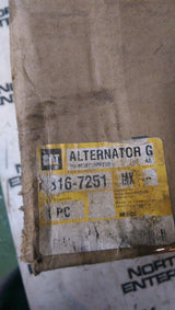 Caterpillar 316-7251 CAT 24 Volt 105 Amps Heavy Duty Alternator Aluminum Casting