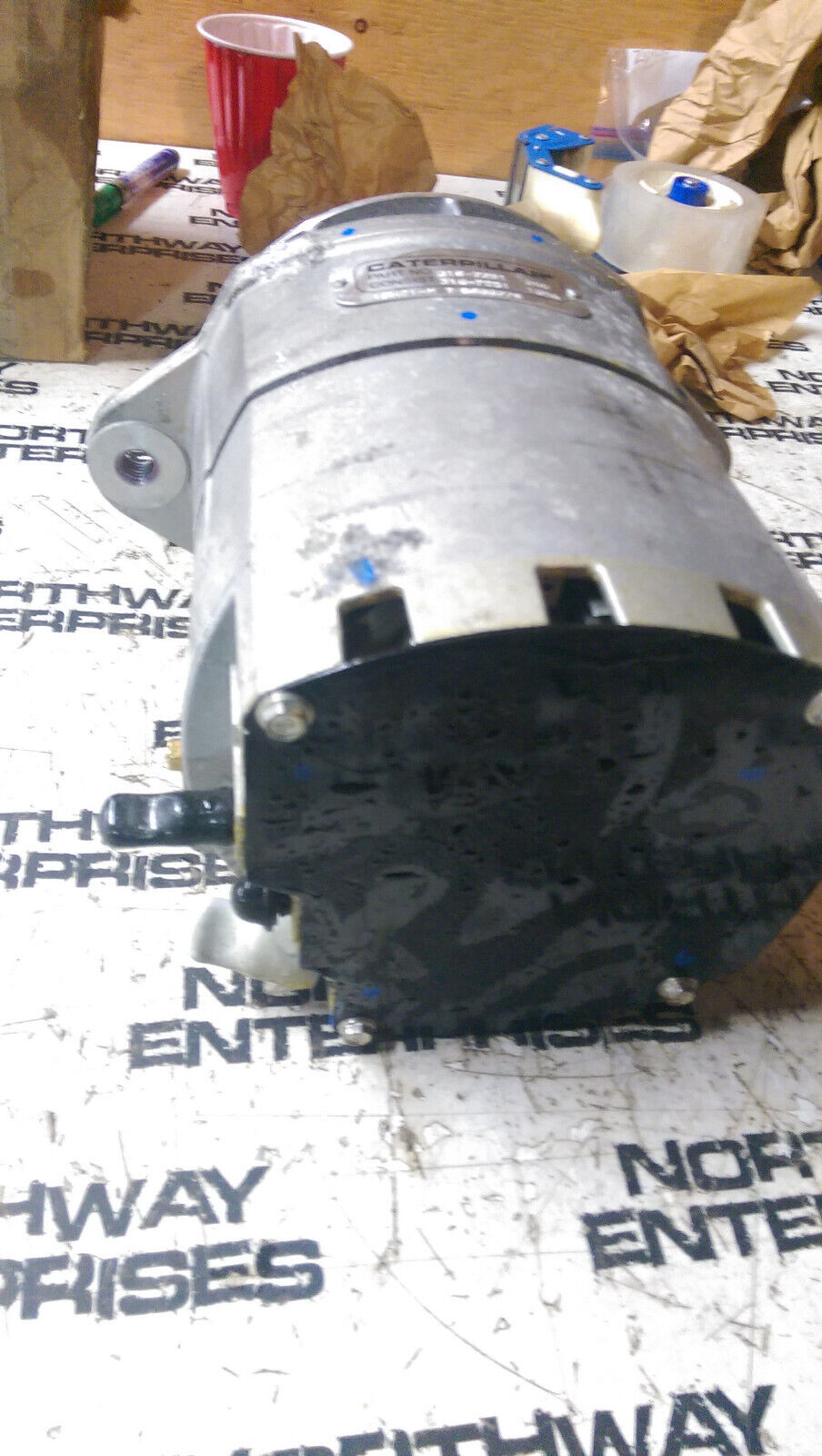 Caterpillar 316-7251 CAT 24 Volt 105 Amps Heavy Duty Alternator Aluminum Casting