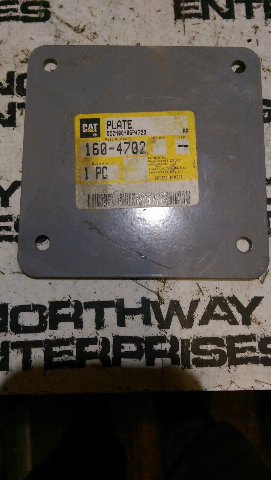 CATERPILLAR OEM 160-4702 PLATE