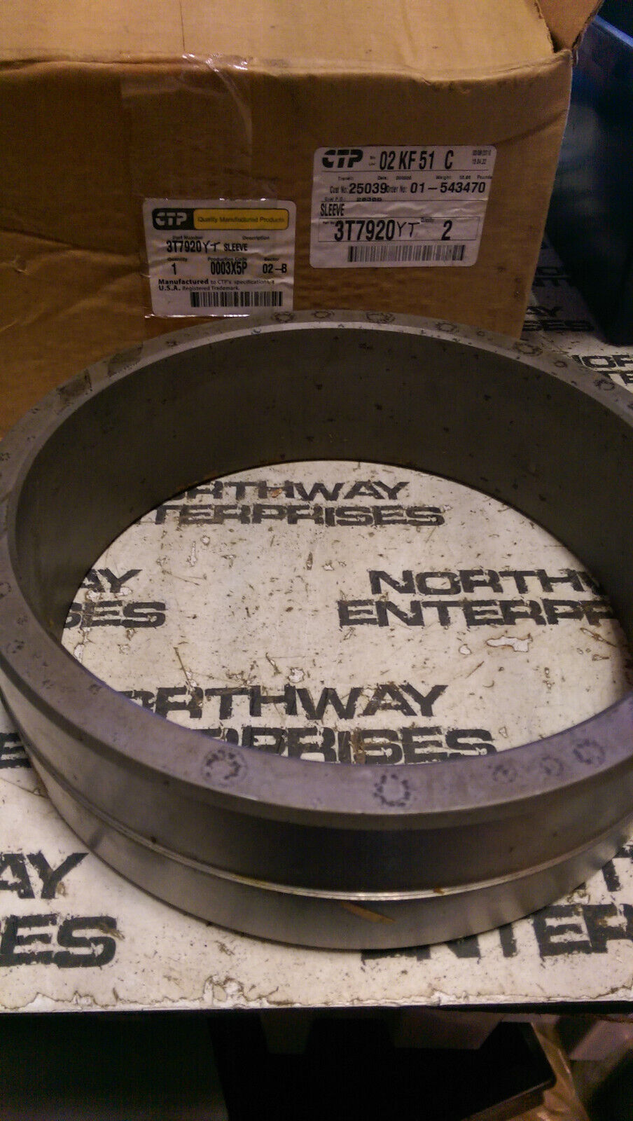 CATERPILLAR 3T7920YT 3T7920 3T7-920 SLEEVE CTP