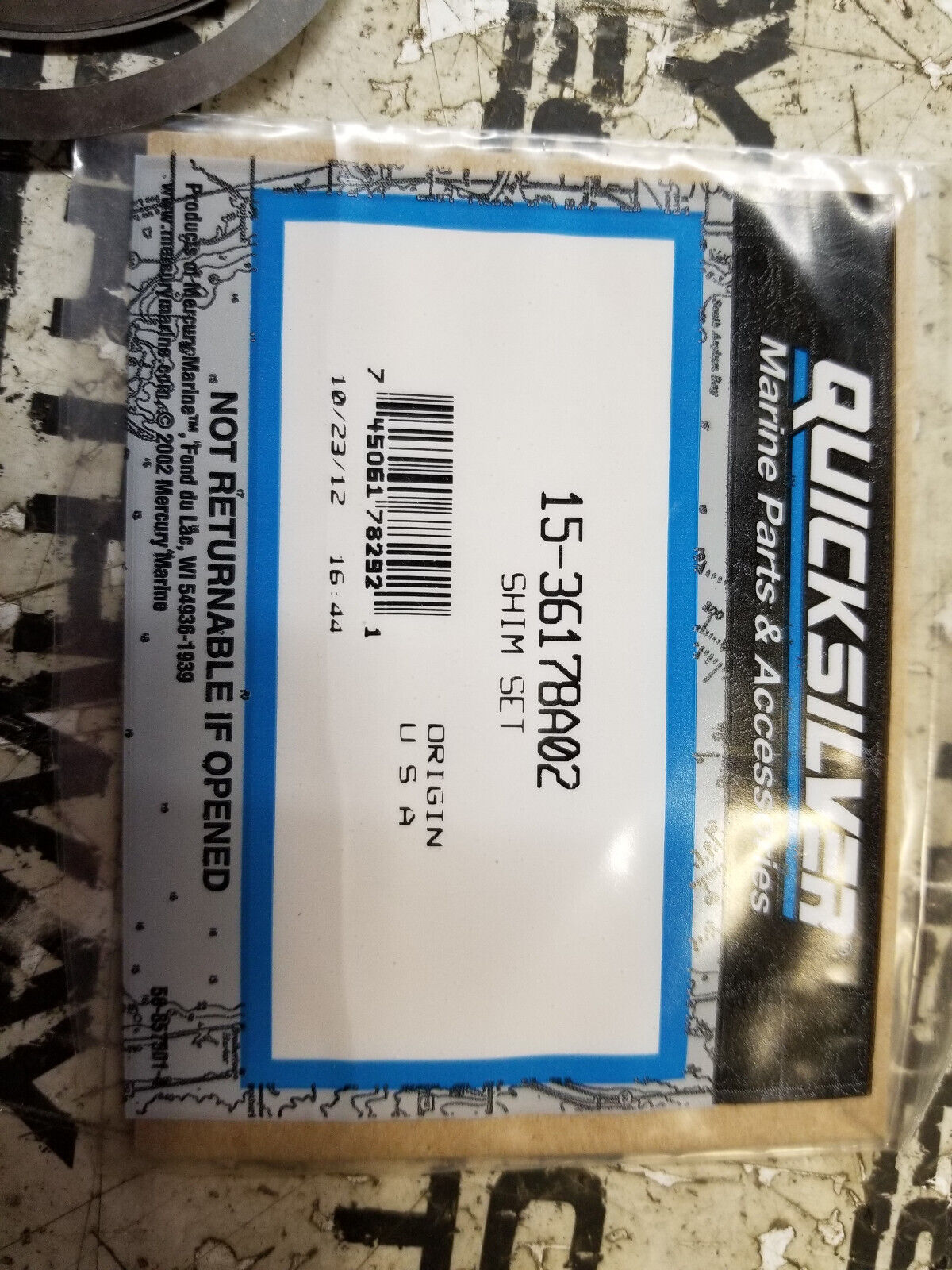 QUICKSILVER 15-36178A02 SHIM ASSEMBLY