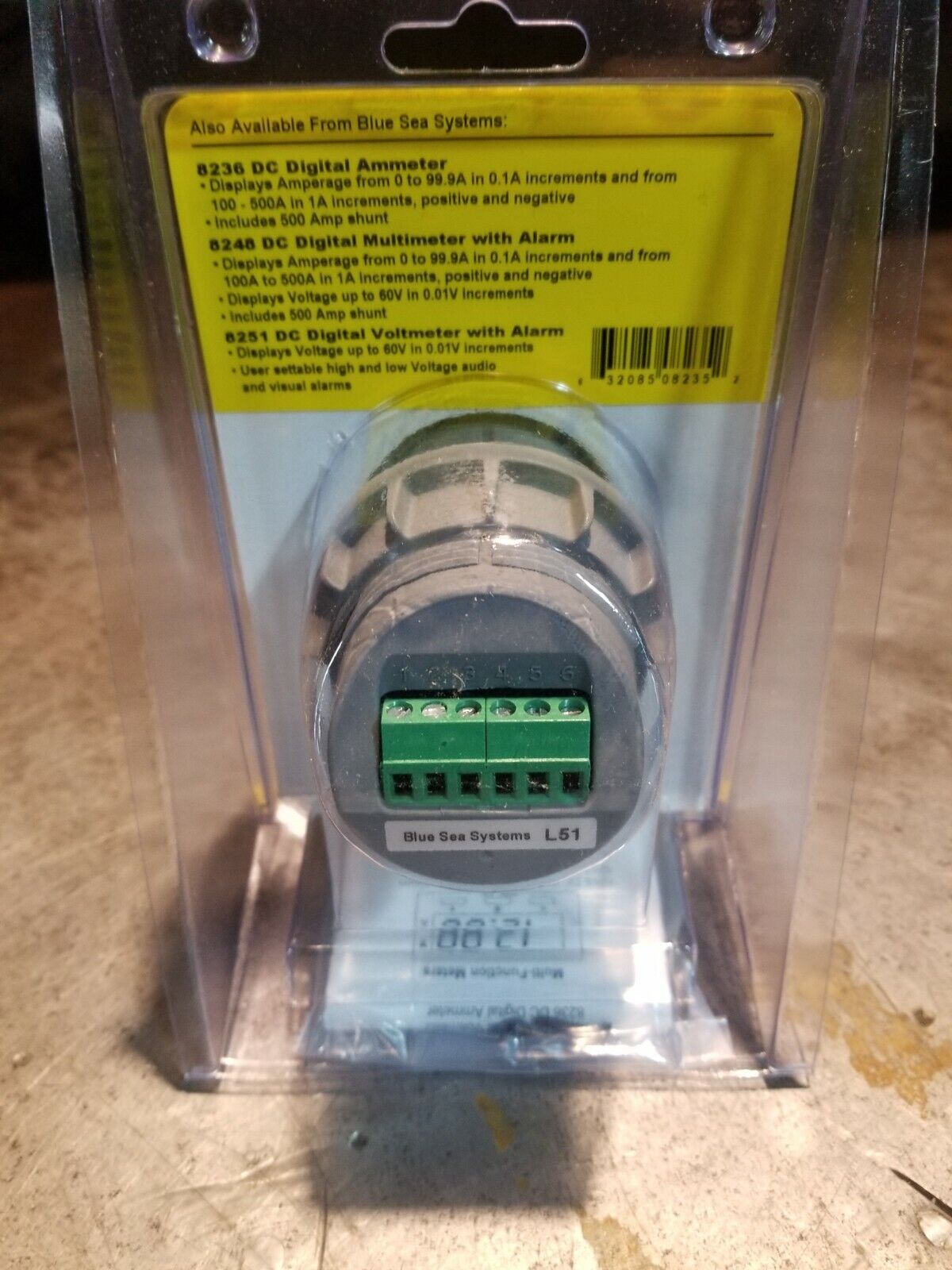 Blue Sea Systems 8235 DC Digital Volt Meter, BRAND NEW, UNUSED