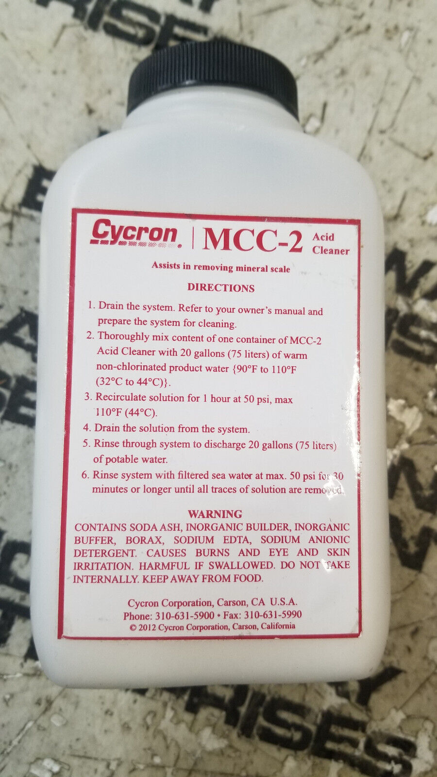 SEACYCRON MCC-2 B645800002 CRYCON ACID CLEANER