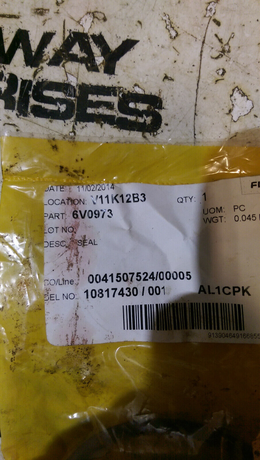 6V0973 - SEAL-O-RING fit CATERPILLAR (CAT)