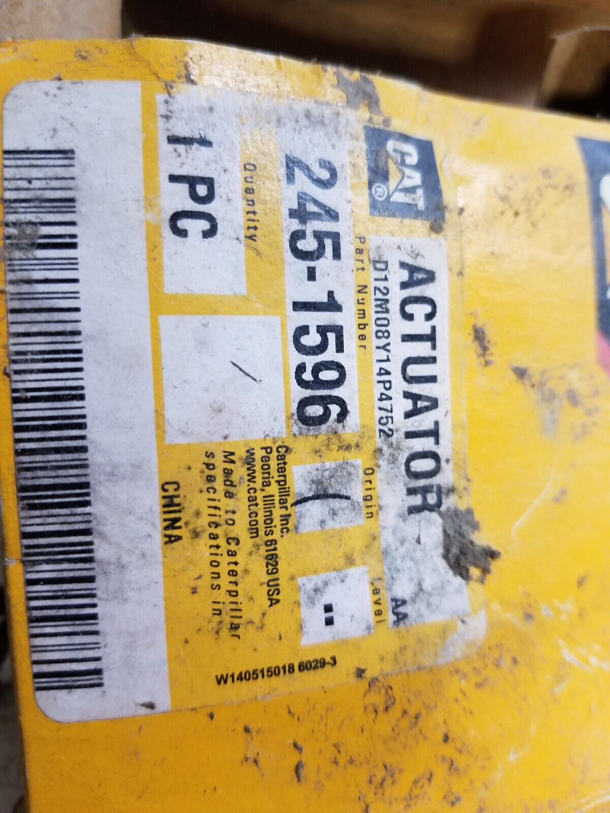 CATERPILLAR 245-1596: 14 Vdc Air Conditioner Actuator 2451596