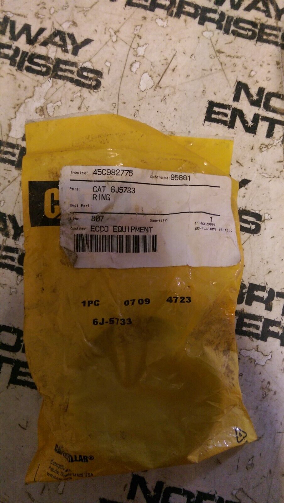 CATERPILLAR 6J-5733 WEAR RING 6J5733