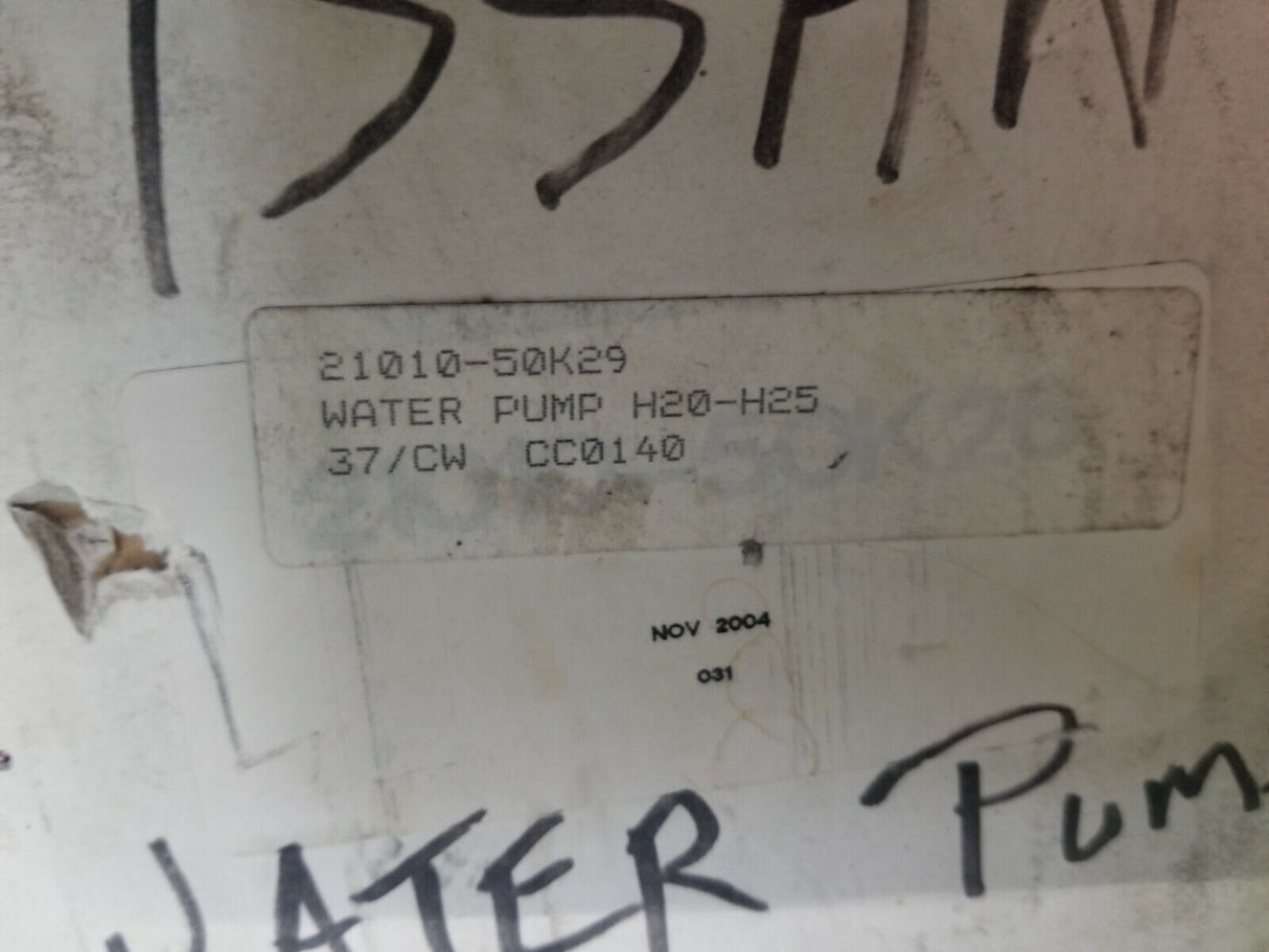 NEW WATER PUMP FITS KOMATSU FORKLIFT FG20-12 FG20-14 3143217 8761949 21010-50K29