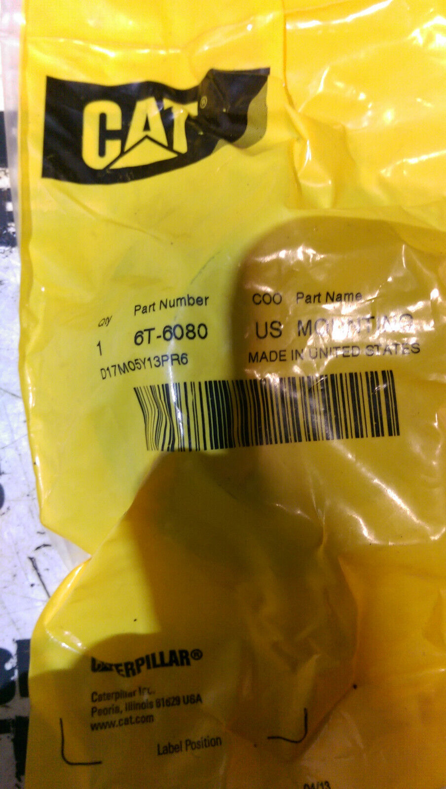 Caterpillar 6T-6080: MOUNTING 6T6080