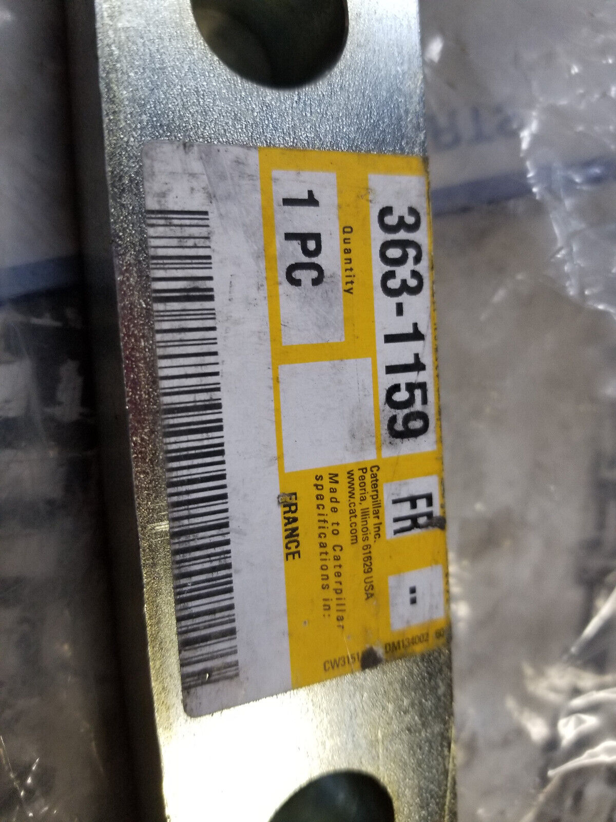 363-1159 Caterpillar 22mm Thick Linkage Pin Retainer Plate 3631159