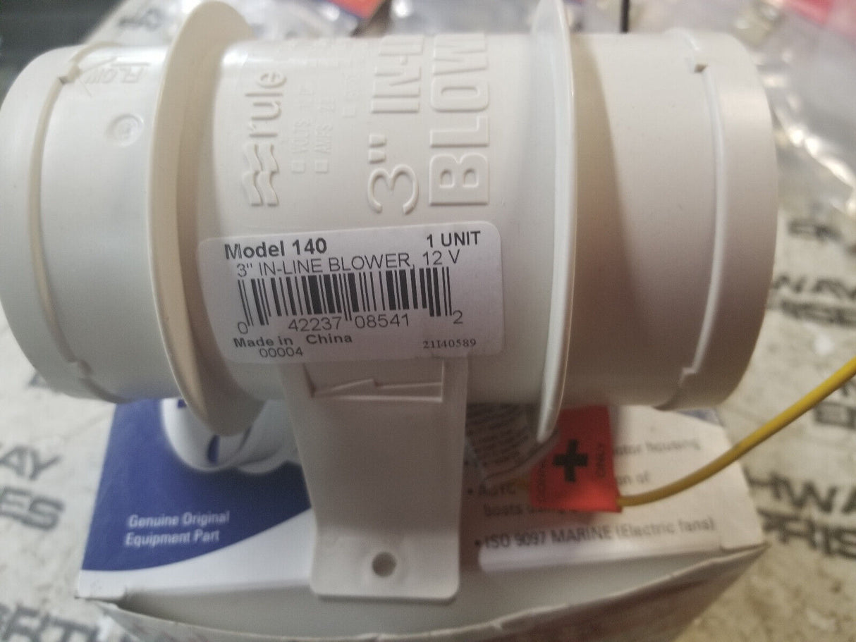 Rule 3" Inline Blower 12v #140