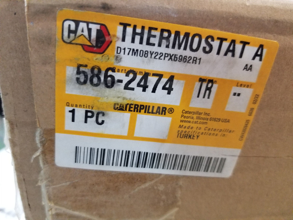 CATERPILLAR 586-2474 82 Degree Coolant Hose Thermostat 5862474