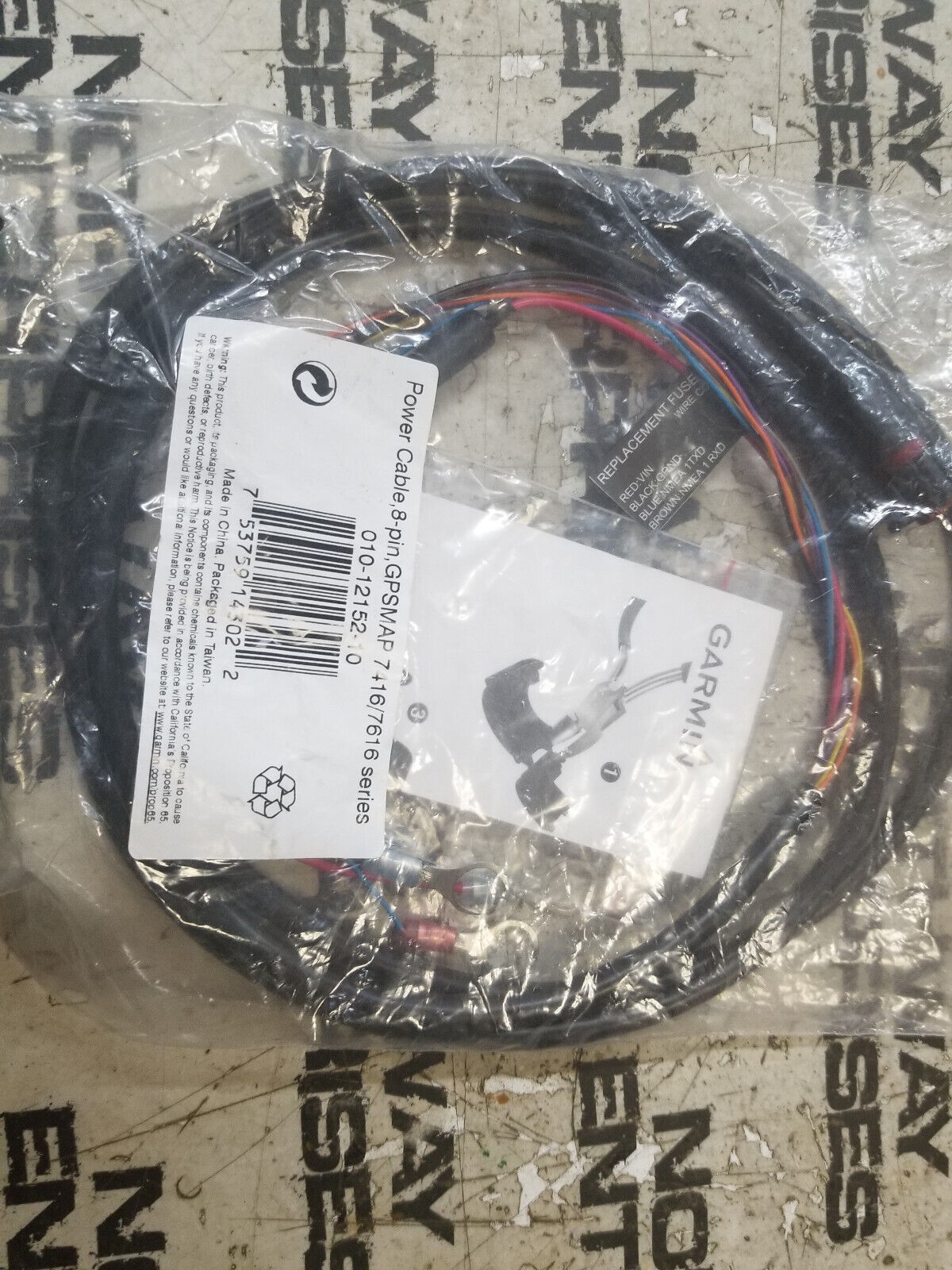 Garmin 010-12152-10 Power/Data 6 Feet 8-Pin Cable for NMEA 0183 Devices