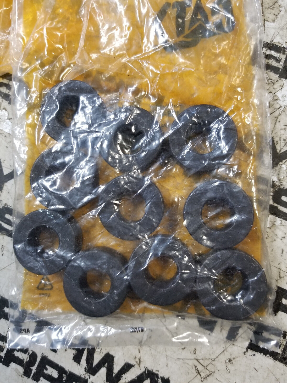 BAG OF 10 WASHERS - 198-4778 M12 ID Steel Hard Washer 1984778