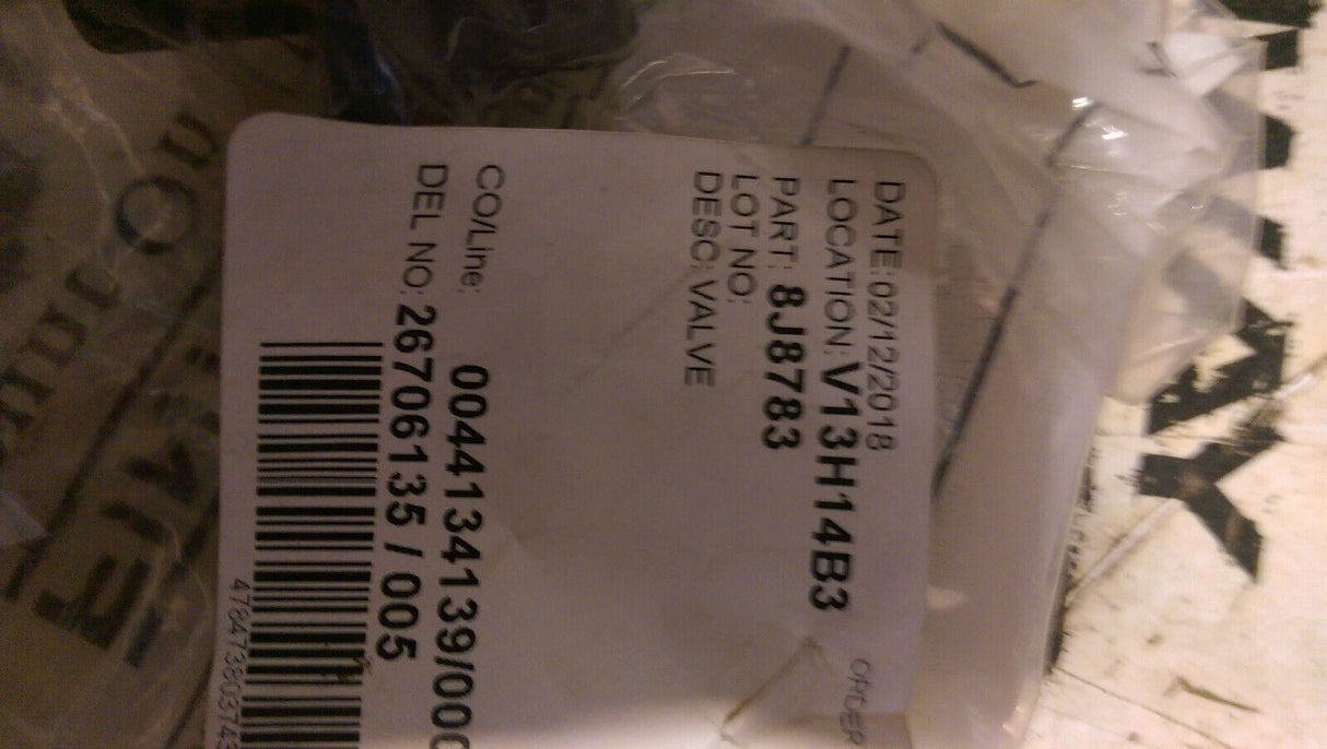 8J-8783 CATERPILLAR VALVE 8J8783