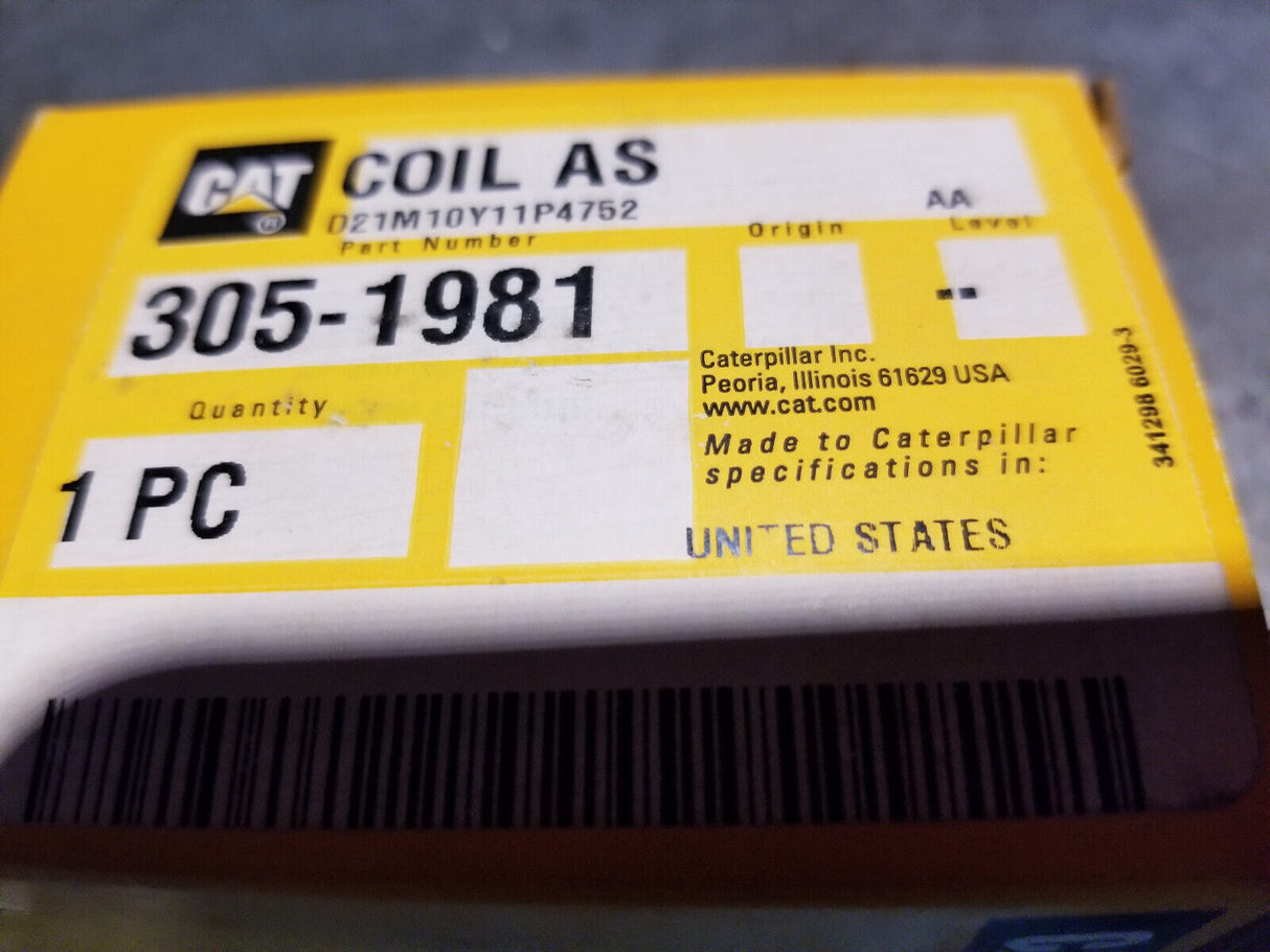 305-1981 Caterpillar 24 Volt Solenoid Coil 3051981