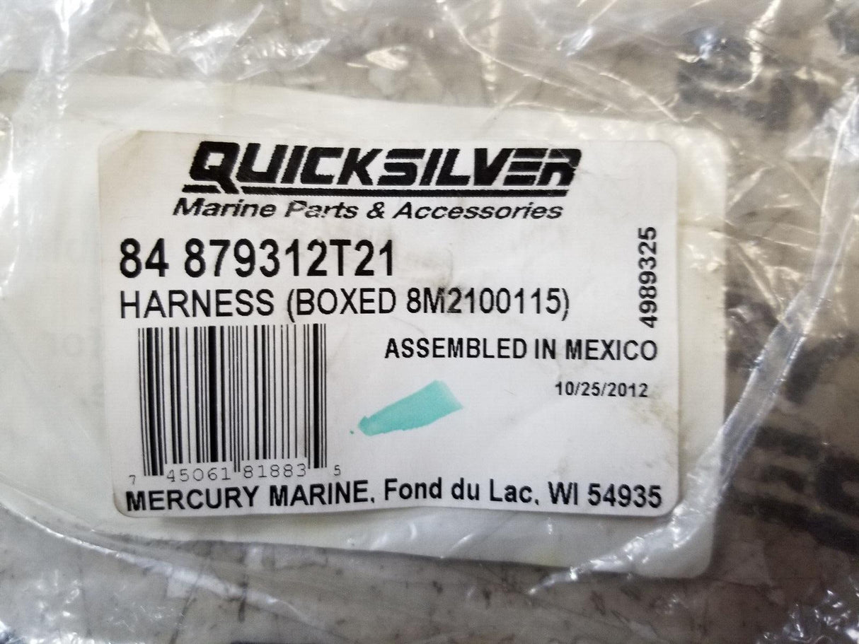 MERCURY QUICKSILVER 84-879312T21 HARNESS ADAPTOR MARINE BOAT