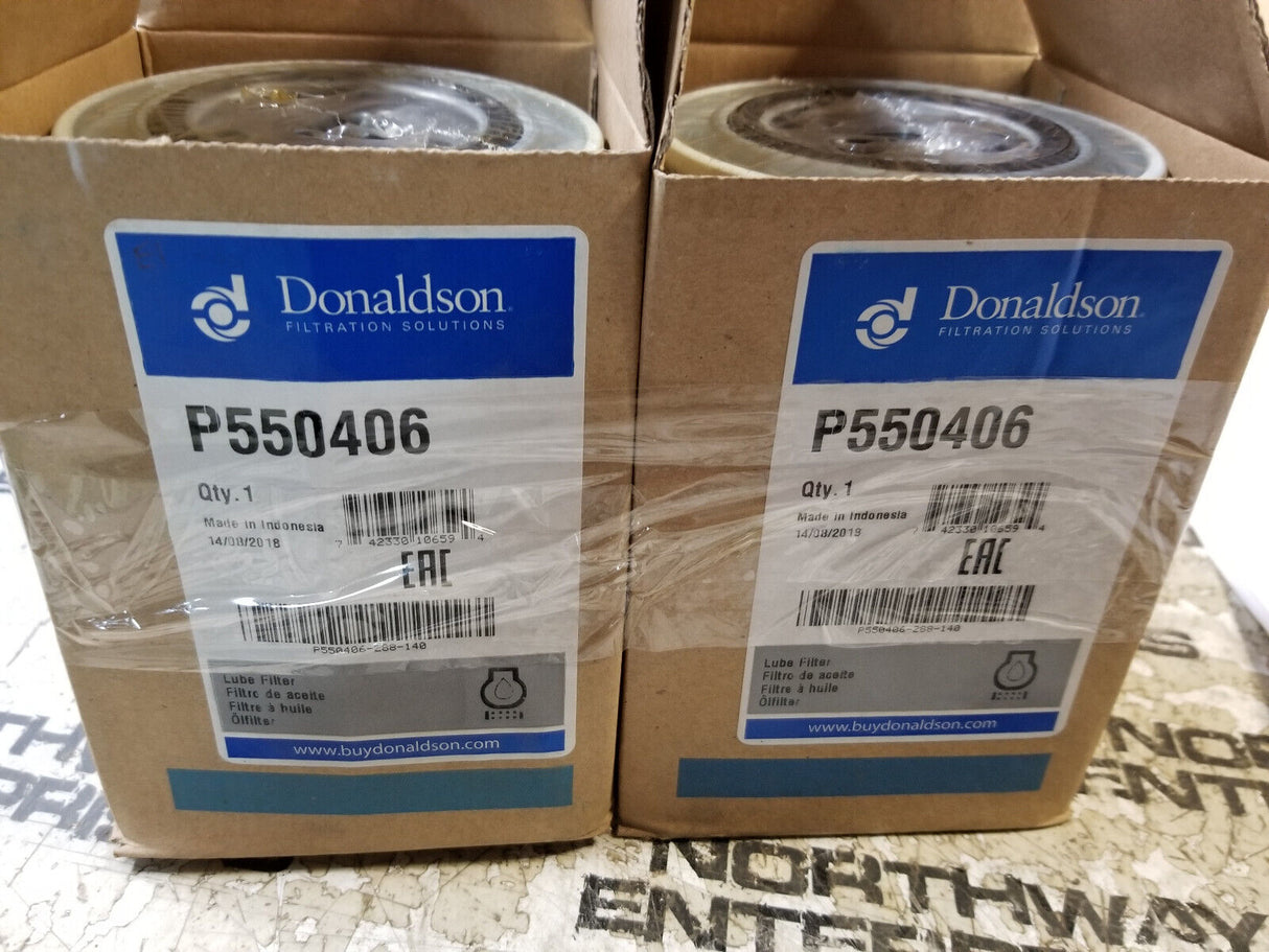 LOT OF 2PC- P550406 DONALDSON OIL FILTER