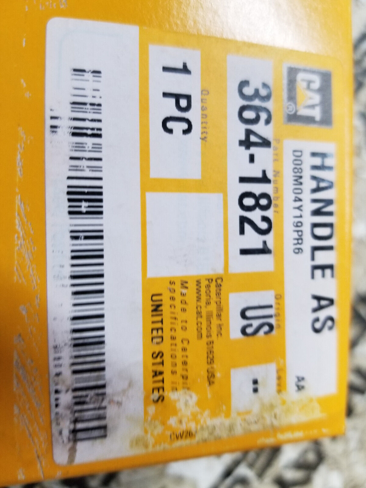 364-1821 Handle Assembly (Lower) 3641821