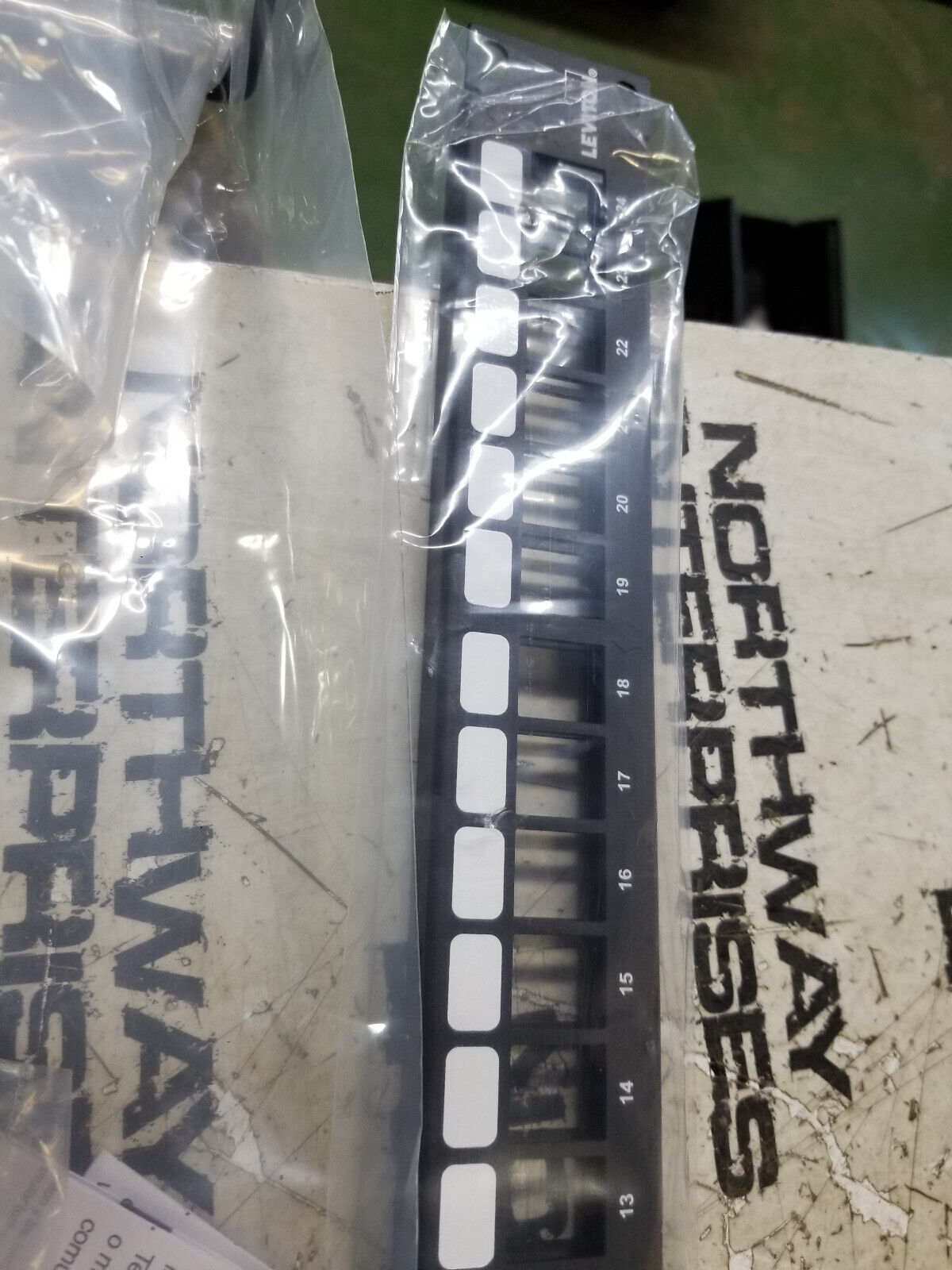 Leviton 132-49255-H24 Quickport Patch Panel 24 Port 1RU w Cable Management Bar