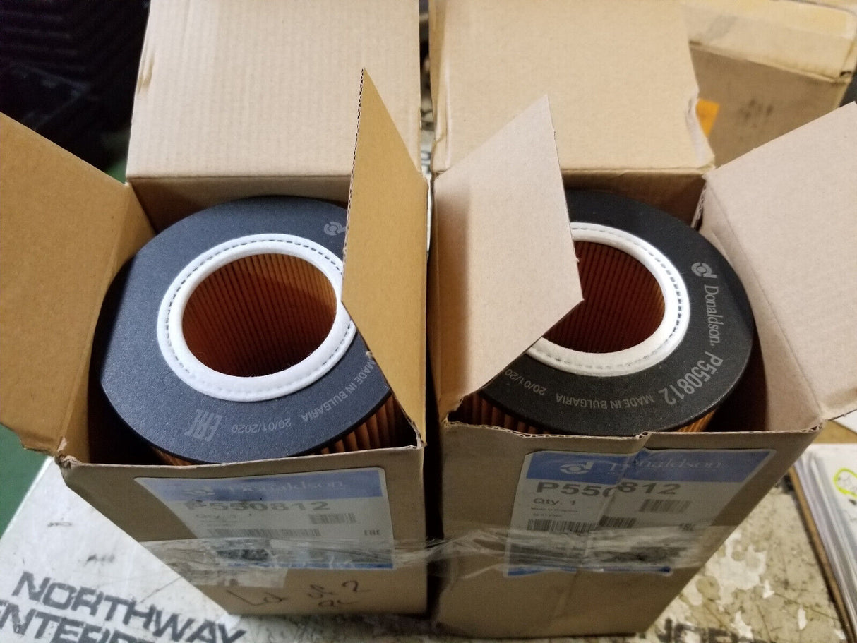 LOT OF 2PC- P550812 LUBE FILTER, CARTRIDGE