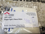 LOT OF 4PC - UPF-120X FingerTight fittings, PEEK 10-32
