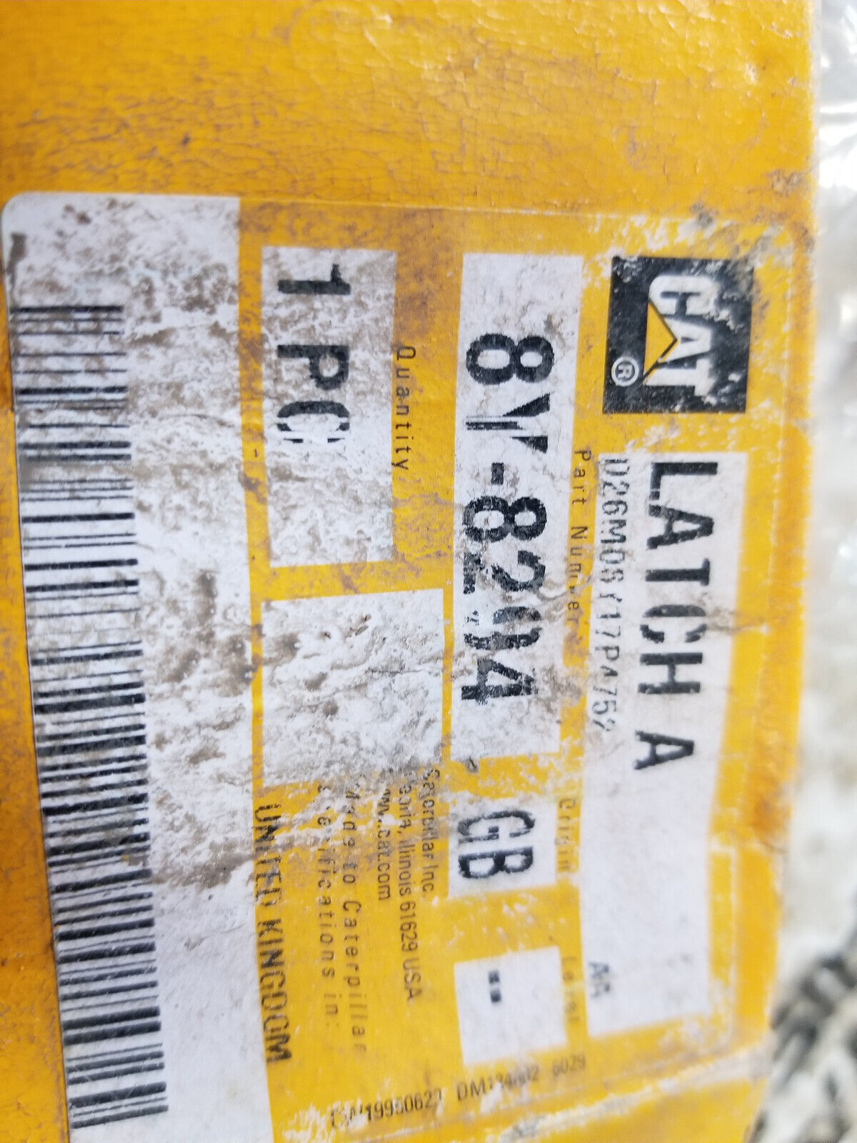 OEM CATERPILLAR 8Y-8294 8Y8294 Glass Bond Window Latch 773F D10R 772 775F