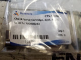 2PACK CHECK VALVE CARTRIDGE 700000254 FOR WATERS 02/PK CTS-10600