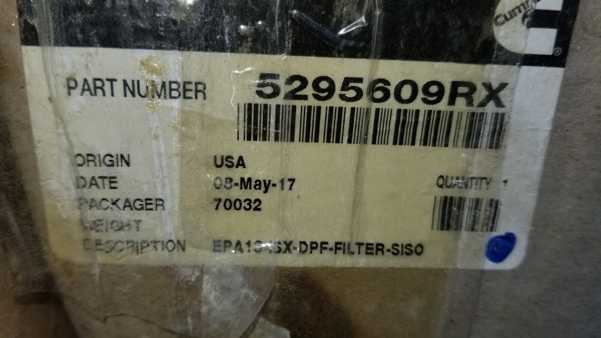 5295609RX CUMMINS OEM BRAND NEW DPF EPA13 ISX DPF FILTER