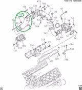 06-10 2006-2010 6.6 DURAMAX LBZ LMM INTAKE TUBE 97374352 897374352 w/o sensor