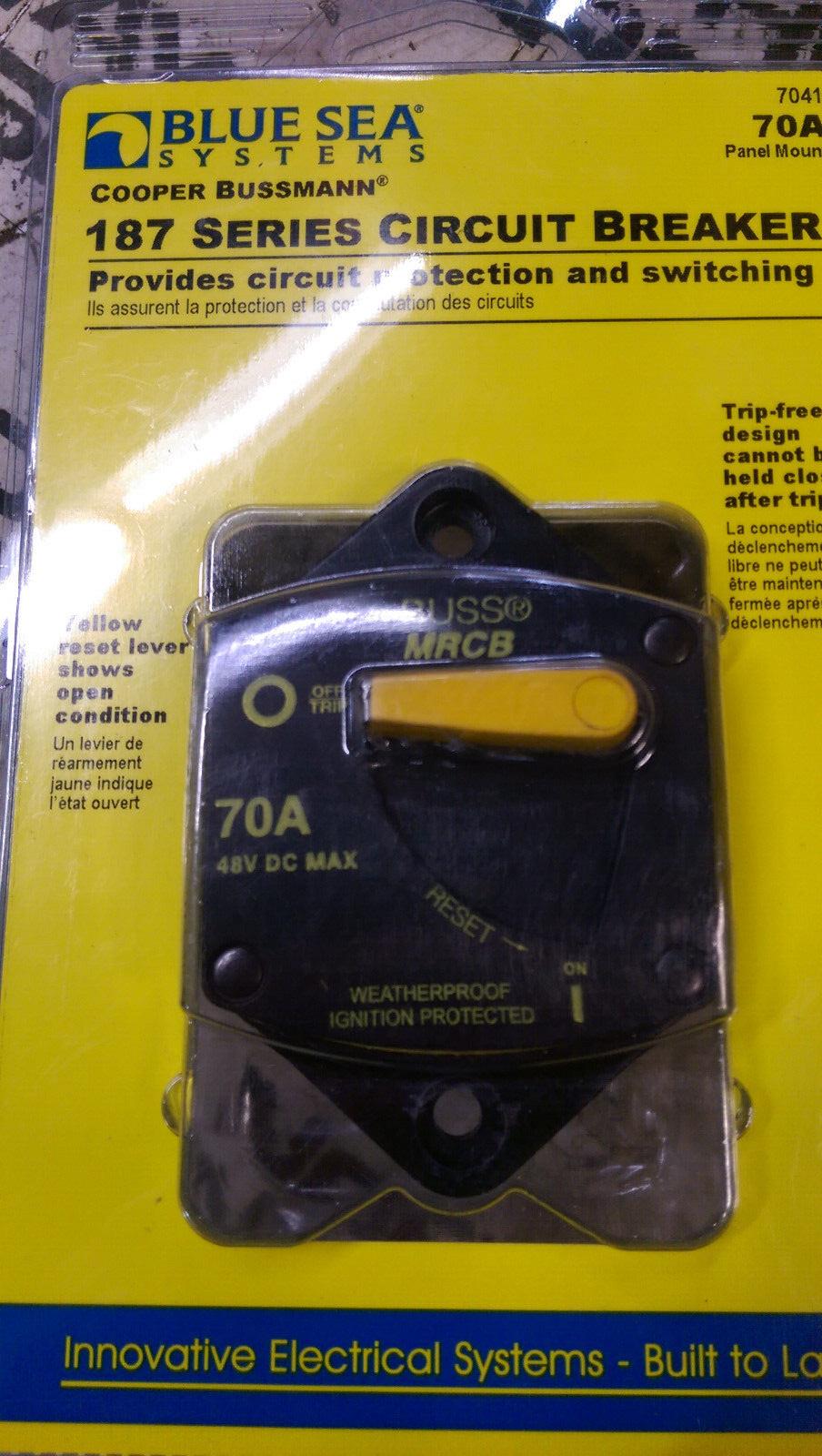 Blue Sea 7041 187 - Series Thermal Circuit Breaker - 70Amp