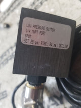 Low Pressure Switch 1/4 mnpt port spdt set 28 psi rise ; 24 psi decline