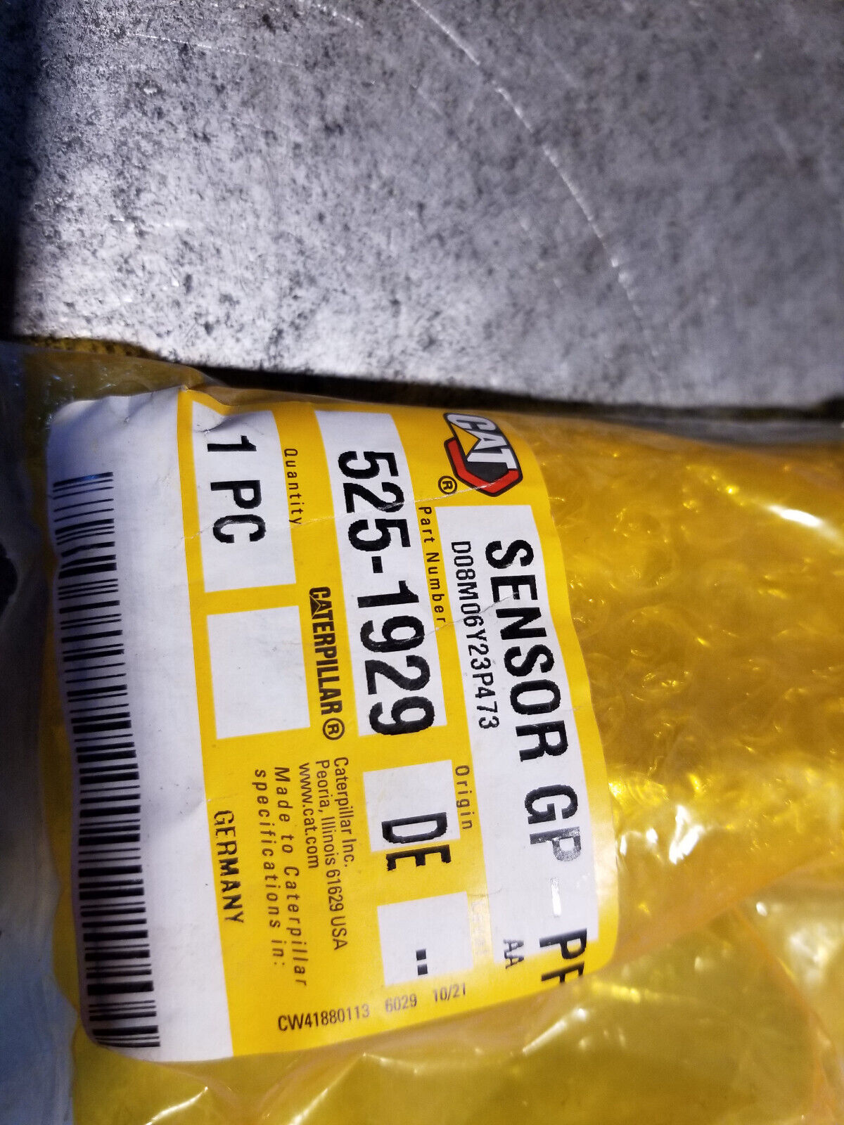 525-1929 Caterpillar Variable Frequency Pressure Sensor 5251929