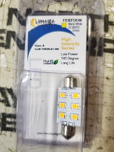 LOT OF3PC -   LLB-196W-21-00 Pointed Festoon 6 LED Light Bulb - 37mm by LunaSea