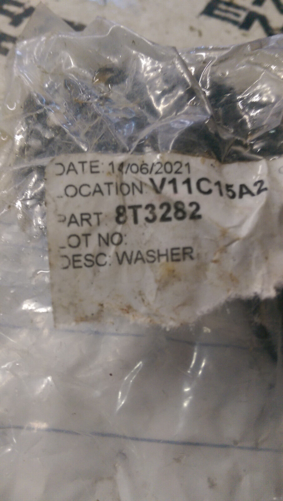 BAG OF 20PC 8T-3282 CATERPILLAR WASHER 8T3282