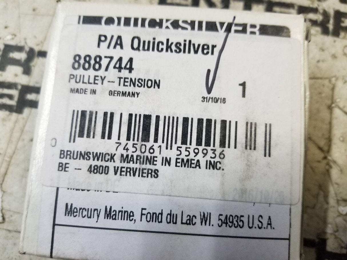 Mercury Mercruiser Quicksilver 888744 Tensioner Pulley