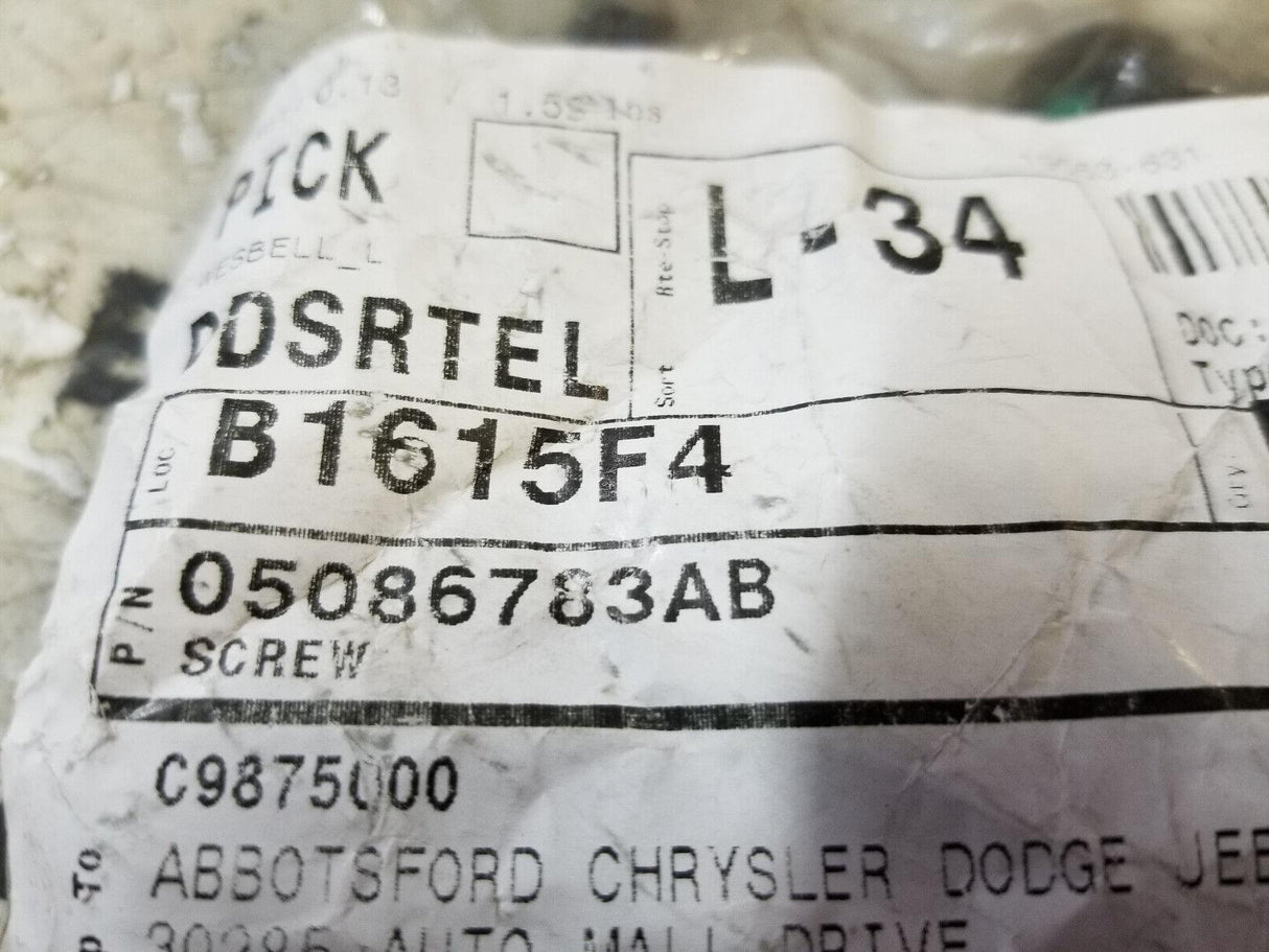LOT OF 12 BOLTS 05086783AB  MOPAR GEAR BOLT BAG OF 12 BOLTS