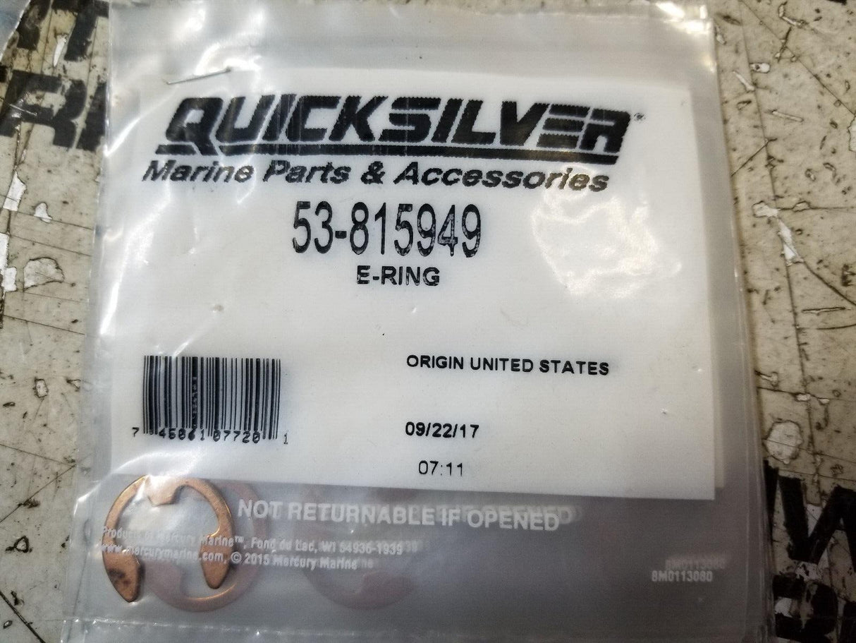 LOT OF 6PC - 53-815949 Trim Ram E Ring Clip for Mercruiser Alpha Gen 2