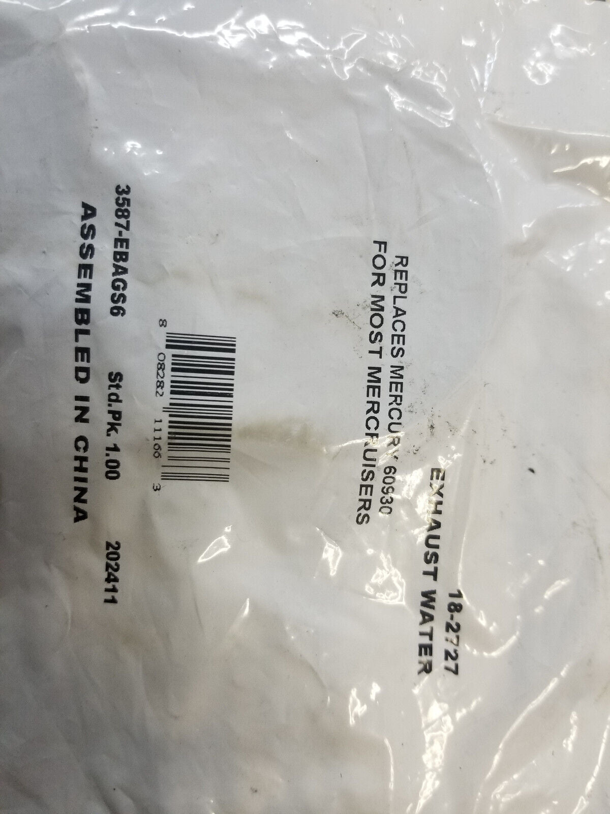 MerCruiser Water Flapper Exhaust Shutter 60930 18-2727 9-42800
