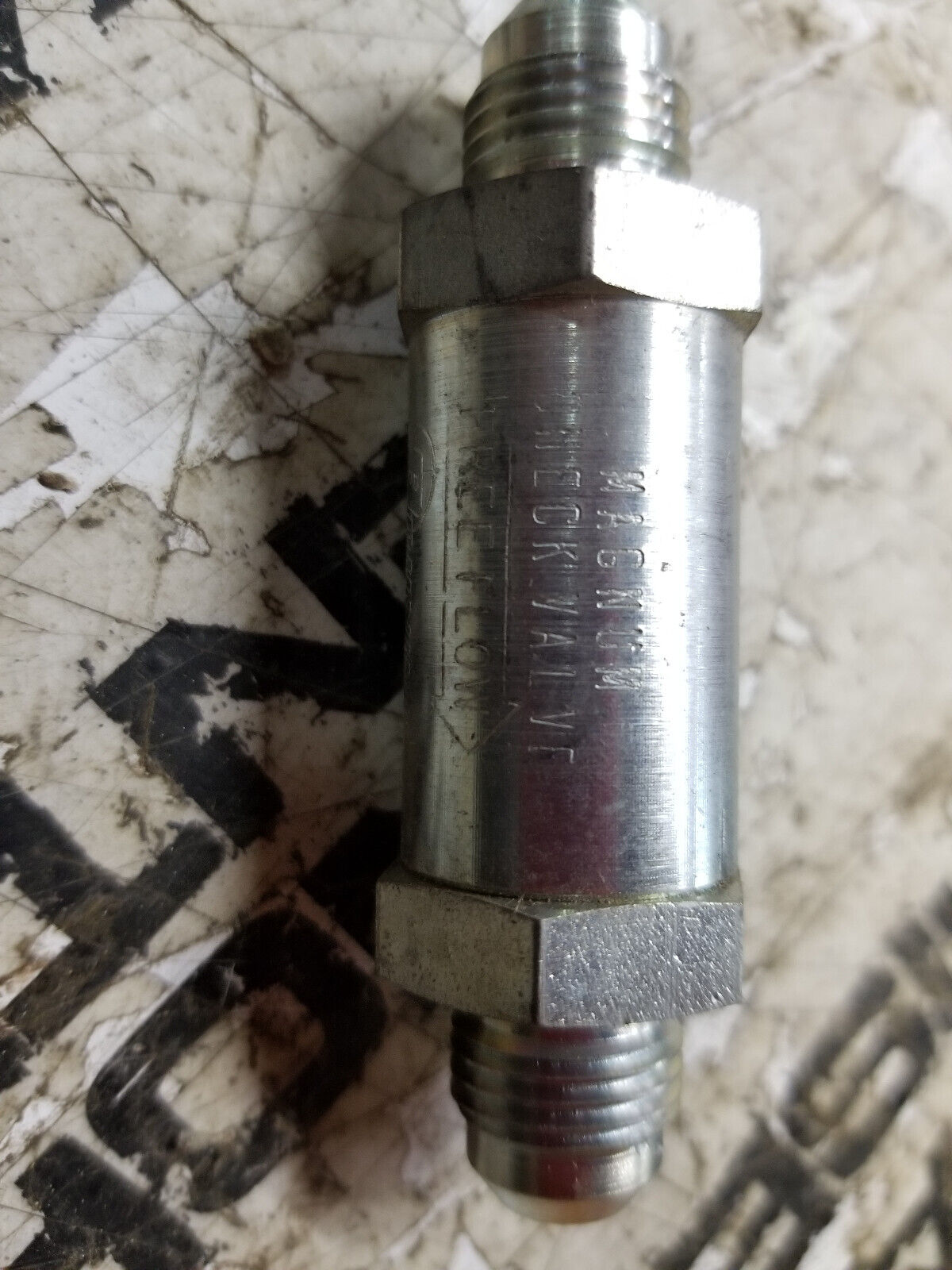 GENUINE CAT 1U-0423 44.50mm Long Straight Fluid Check Valve 1U0423