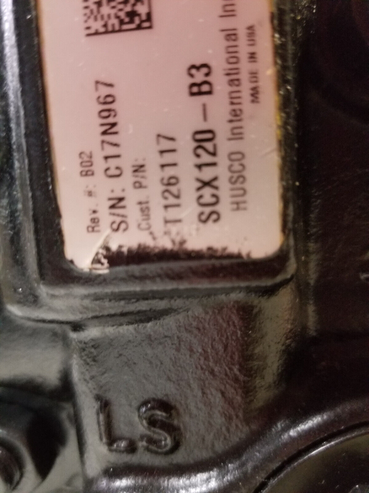 JCB HUSCO VALVE BLOCK ASSEMBLY , SCX120-B3, SX124B, T126117, 4 SPOOL