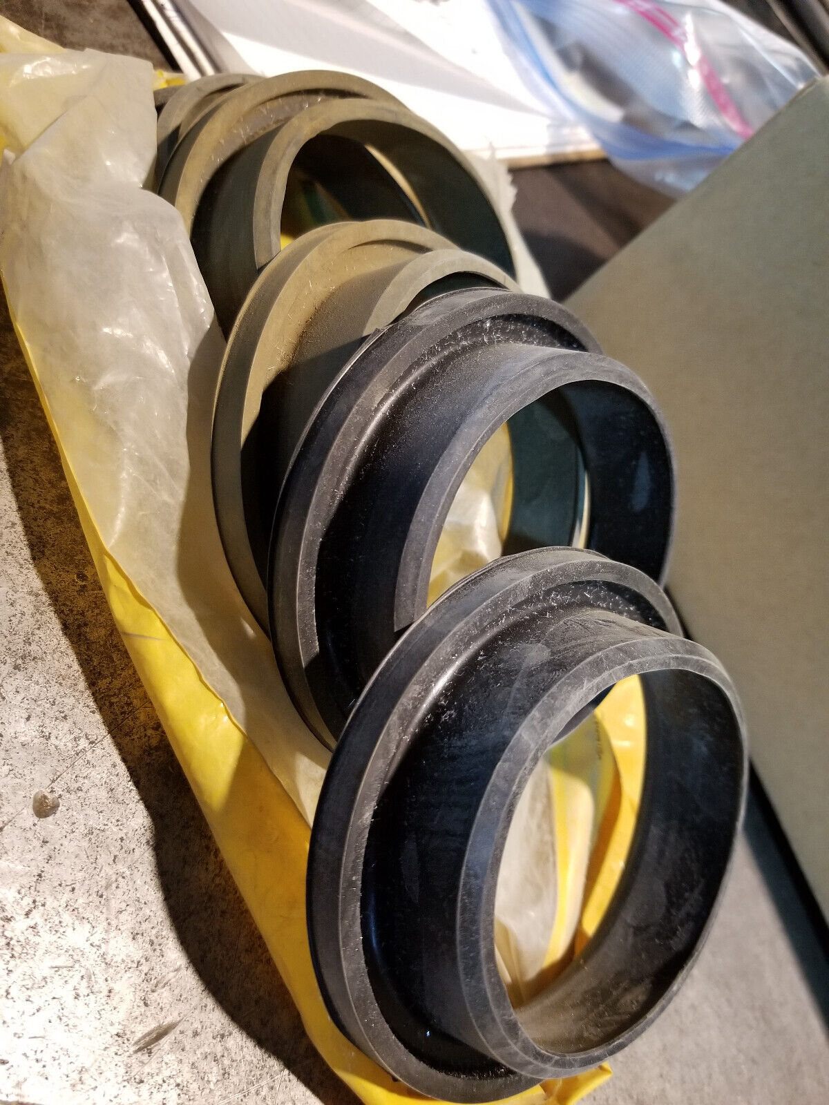 LOT OF 5PC - 6I-2435 CATERPILLAR Genuine OEM 80mm Inner Diameter Radiator Spacer