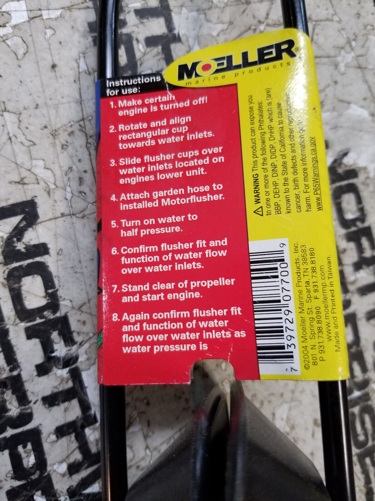 Moeller 099077-00 Motor Flusher Universal Rectangular Cups Marine 99077-00