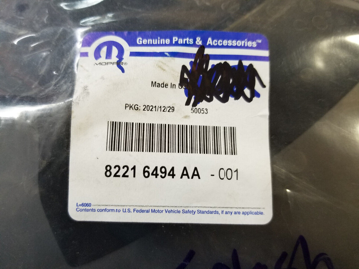 21-23 WRANGLER JL PHEV SPORT & SAHARA SPLASH GUARDS REAR OEM MOPAR 82216494AA