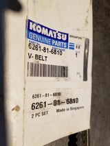 Genuine Komatsu 6261-81-6810 V-Belt Set