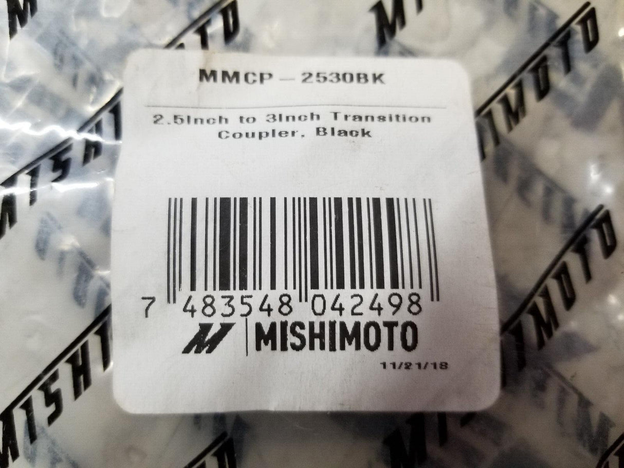 Mishimoto 2.5 to 3.0 Inch Black Transition Coupler MMCP 2530BK